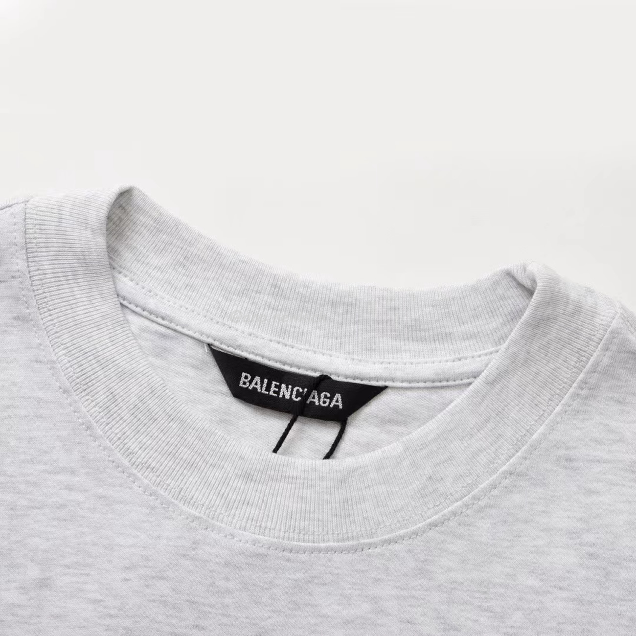 Balenciaga Logo T Shirt Grey (6) - newkick.app